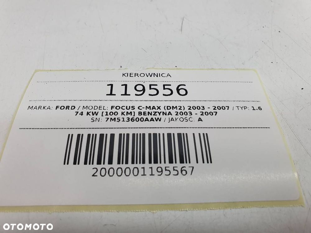 KIEROWNICA FORD FOCUS C-MAX I 7M513600AAW - 7