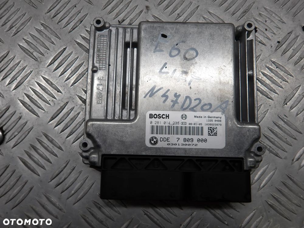 BMW E60 LIFT 07-10 KOMPUTER STEROWNIK SILNIKA 0281014238 - 1