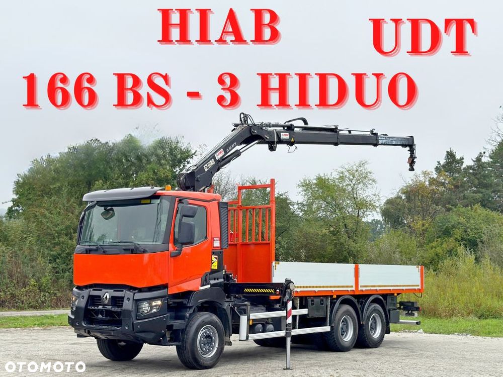 Renault K 380 * SKRZYNIA 6,75 m * HIAB 166 BS - 3 HIDUO+PILOT/6x4 *STAN BDB - 1