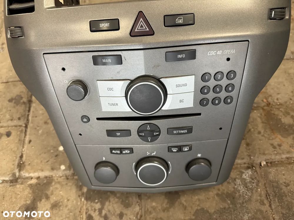 Radio GM Dekor wyświetlacz panel klimatyzacji Opel Zafira B Srebrne Złote lub Czarne - 10