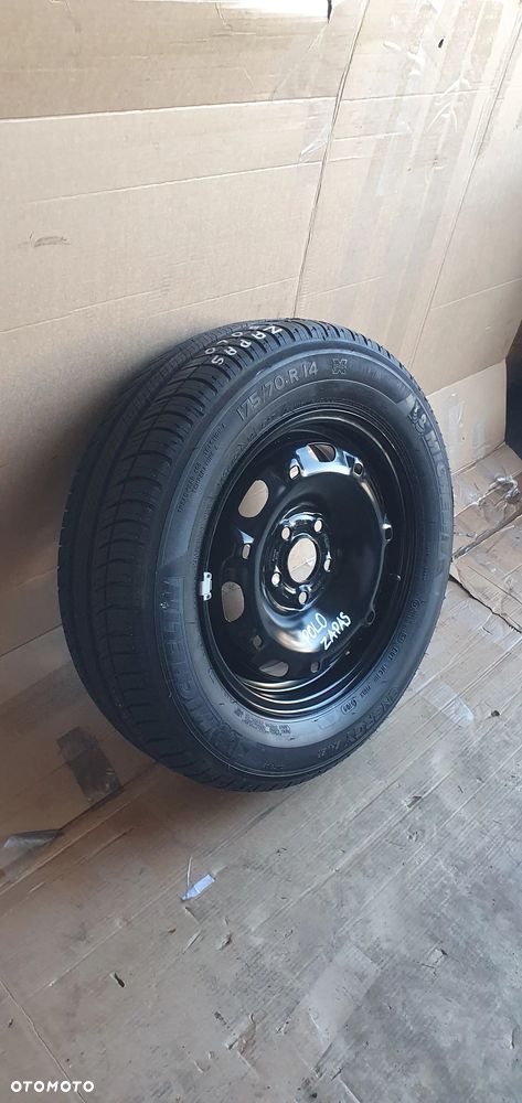 Felga stalowa z oponom zapas zapasowa 5J ET35 175/70 R14 5X100 VW Polo 6Q0601027R - 3