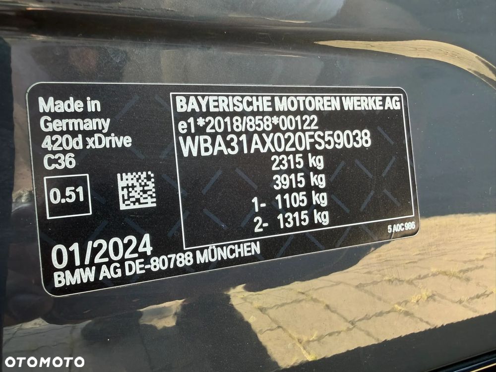 BMW Seria 4 420d xDrive mHEV M Sport sport - 35