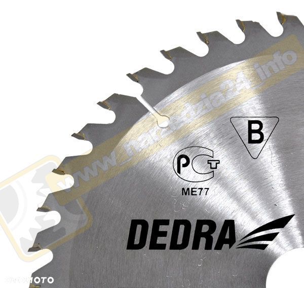 Piła tarczowa do drewna 80z śr.350x30 mm dedra H35080 - 7