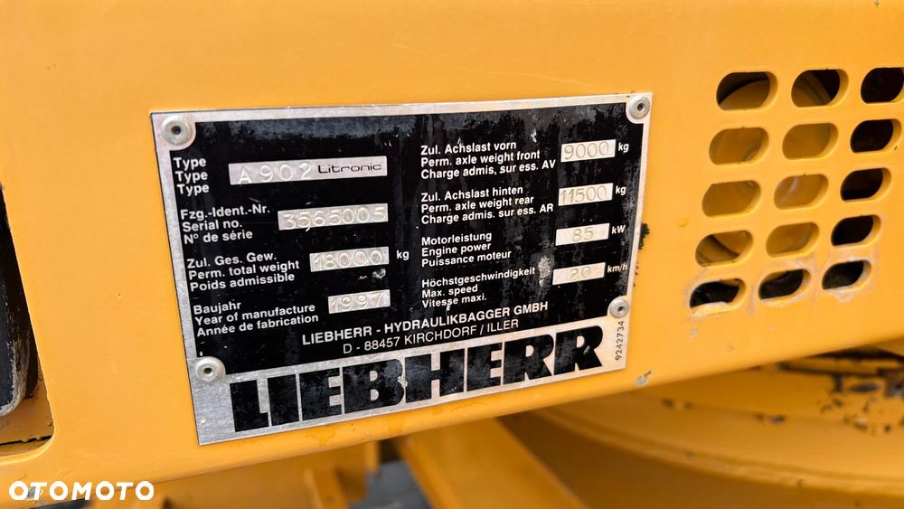 Liebherr A902 LITRONIC KOPARKA KOŁOWA - 11