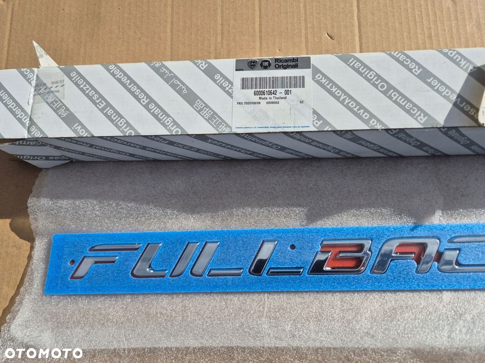 Fiat Fullback napis.Emblemat.Nowy oryginał. - 2
