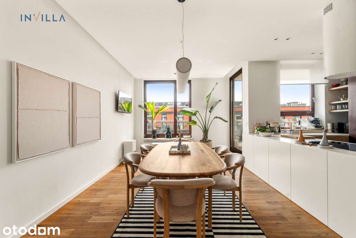 Penthouse z tarasem w sercu Powiśla