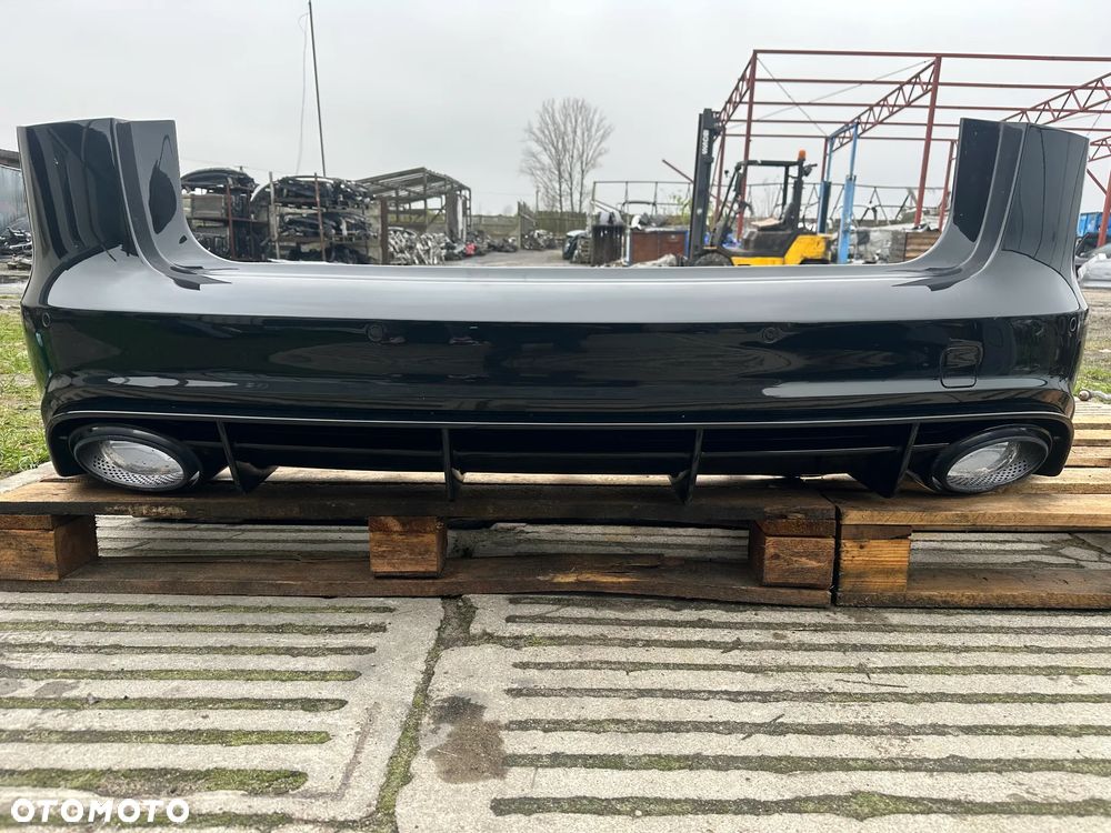 AUDI RS6 C7 4G LIFT 6PDC ZDERZAK TYŁ TYLNY KOMPLETNY - 5