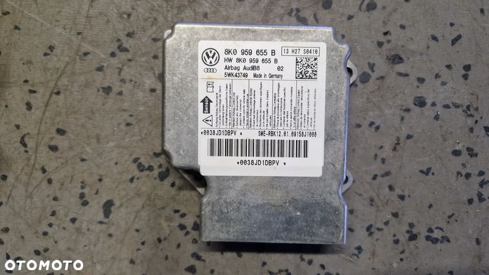AUDI A4 B8 MODUŁ PODUSZEK POWIETRZNYCH 8K0959655B - 1