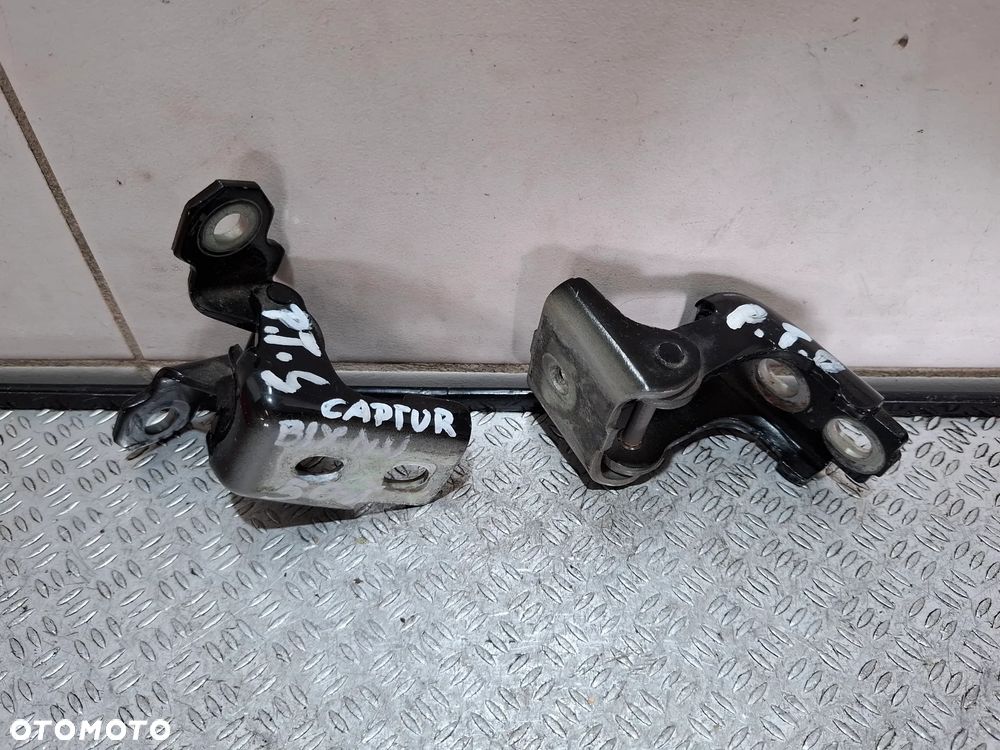 Zawiasy drzwi prawy tył komplet czarne Renault Captur 2015 rok - 1