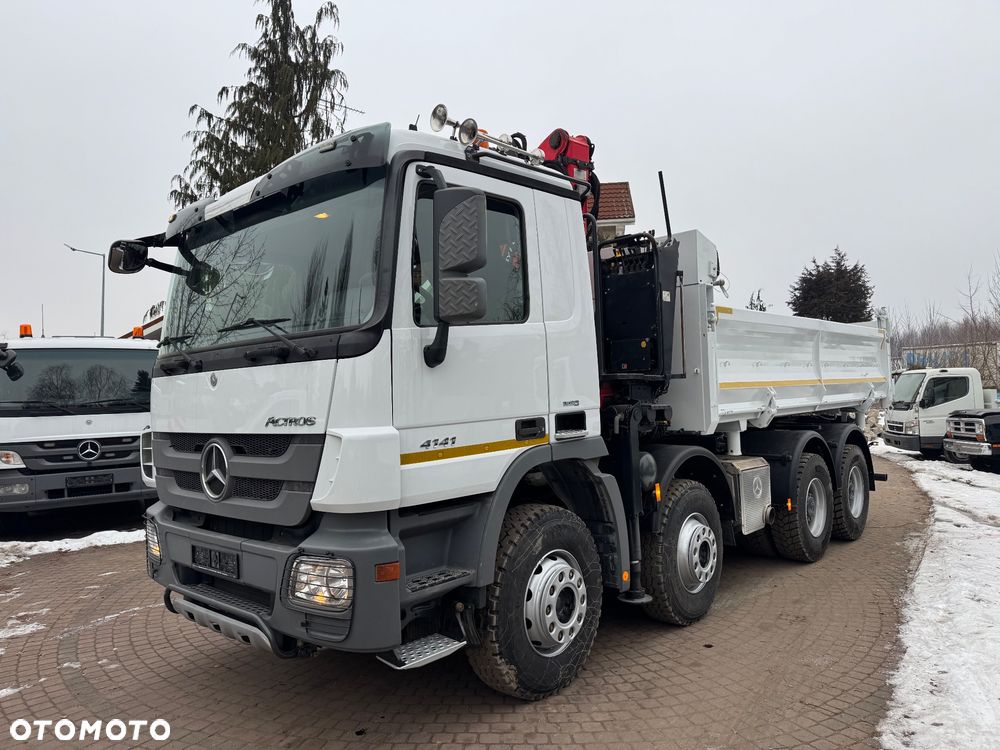 Mercedes-Benz ACTROS 4141 / 8X4 / Wywrotka/ HDS - 1