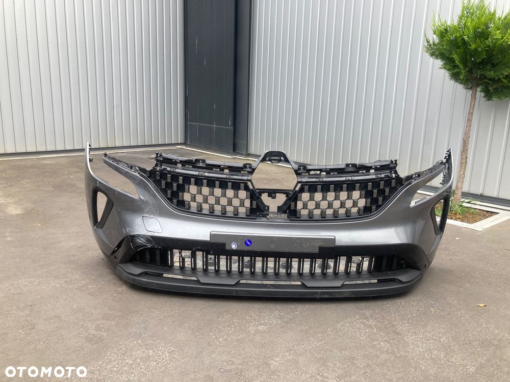RENAULT AUSTRAL 22-> ZDERZAK  PRZEDNI PRZÓD  otwory na PDC + płyta zderzaka grill atrapa - 5