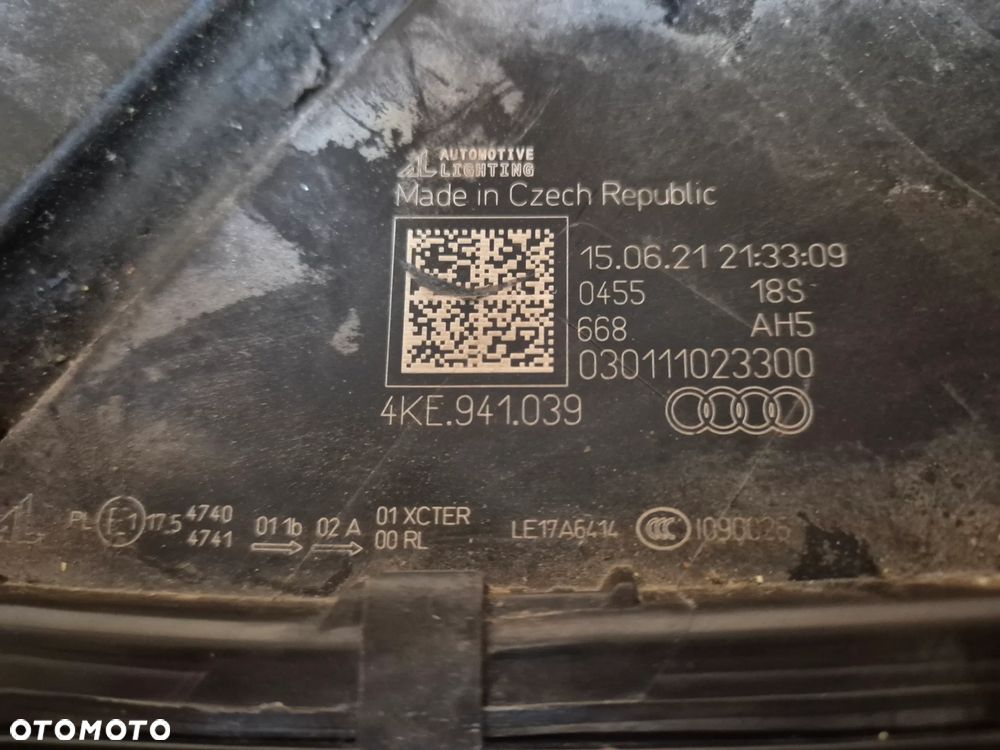 REFLEKTOR LAMPA LEWA AUDI E-TRON 4KE FULL LED 4KE941039 - 6