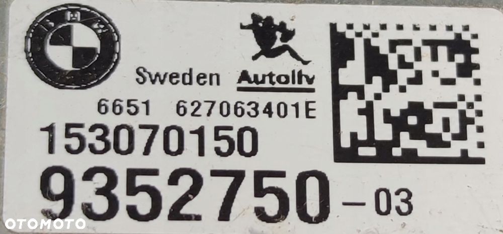 BMW X6 F16 F86 KAMERA OEM KAFAS SZYBY ORYGINAŁ 9352750 ORYGINAŁ - 9