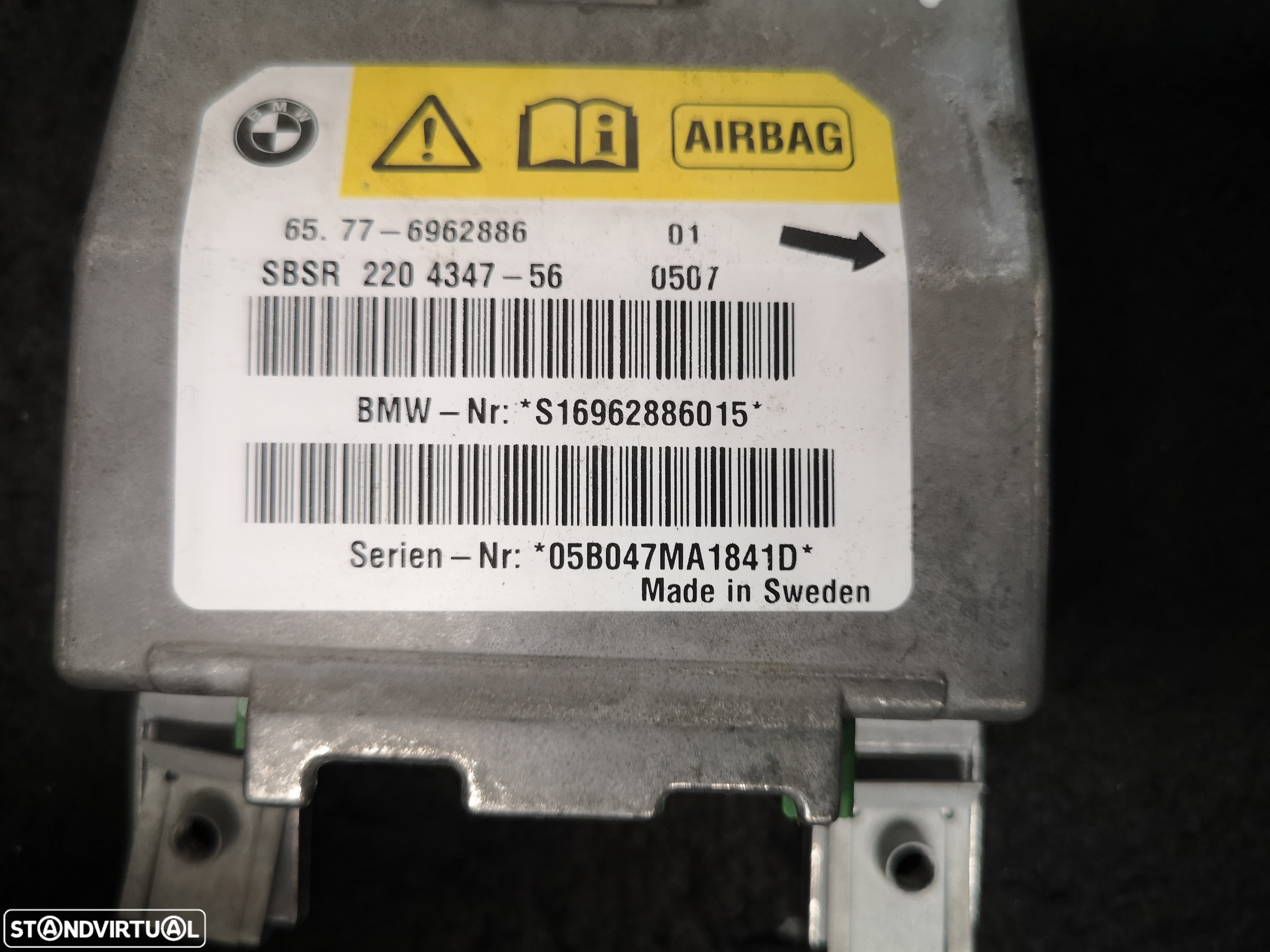Centralina de airbag BMW SER 5 6 e60 e61 e63 e64 2003+ - 3