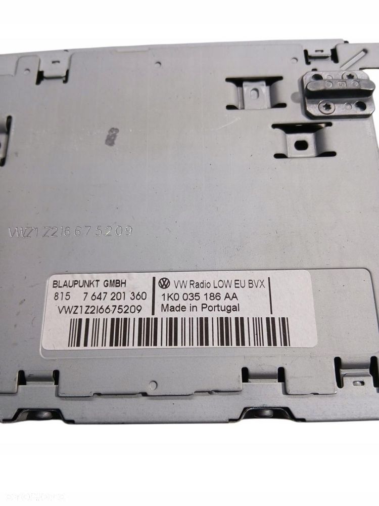 radio cd vw golf vi 1k0035186aa 7647201360 - 3