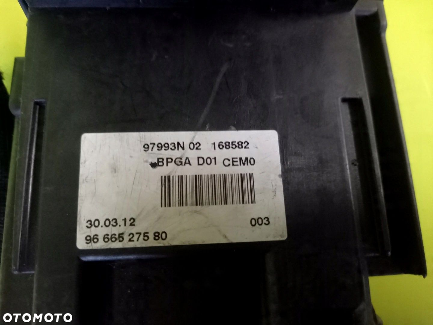 MODUŁ NAPIĘCIA AKUMULATORA 9666527580 PEUGEOT 3008 I 12R - 3
