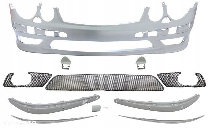 Zderzak Przod Kpl AMG-look e55 amg pdc Tuning Mercedes E-klasa w 211 2002- - 4
