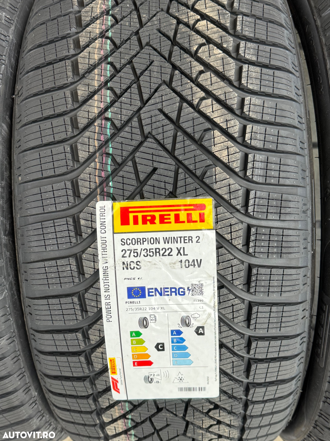 Vând set anvelope 275/35/22-315/30/22 pirelli de iarnă noi - 3