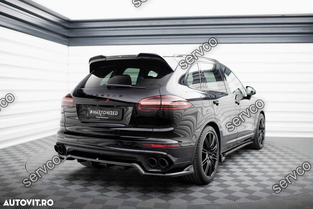 Prelungire bara spate Porsche Cayenne Mk2 2014-2018 v3 - Maxton - 2