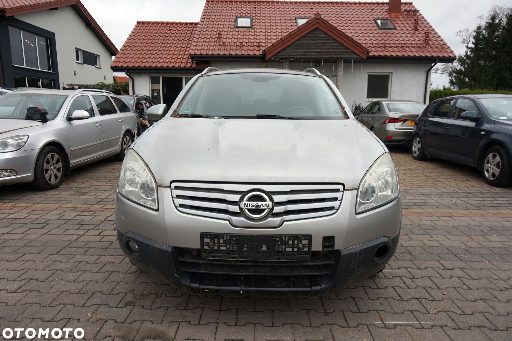 MASKA ZDERZAK BŁOTNIKI LAMPY QASHQAI+2 I J10 KY0  NISSAN 2008-2013 SREBRNY PRZÓD KOMPLETNY - 1