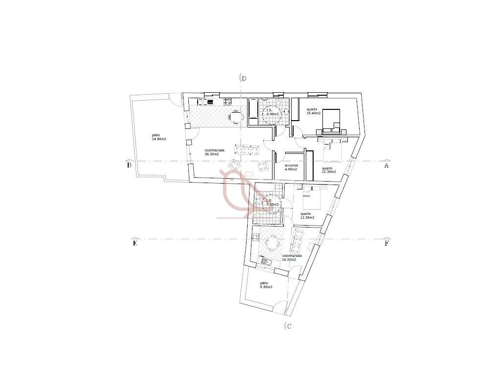 PROJETO APROVADO PARA 2 HABITAÇÕES | ALQUEIDÃO DA SERRA - Grande imagem: 4/19