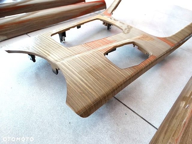 BMW X3 F25 Listwy Ozdobne Konsoli Drzwi Drewno Jasny Brąz Euro Ideał Komplet - 6