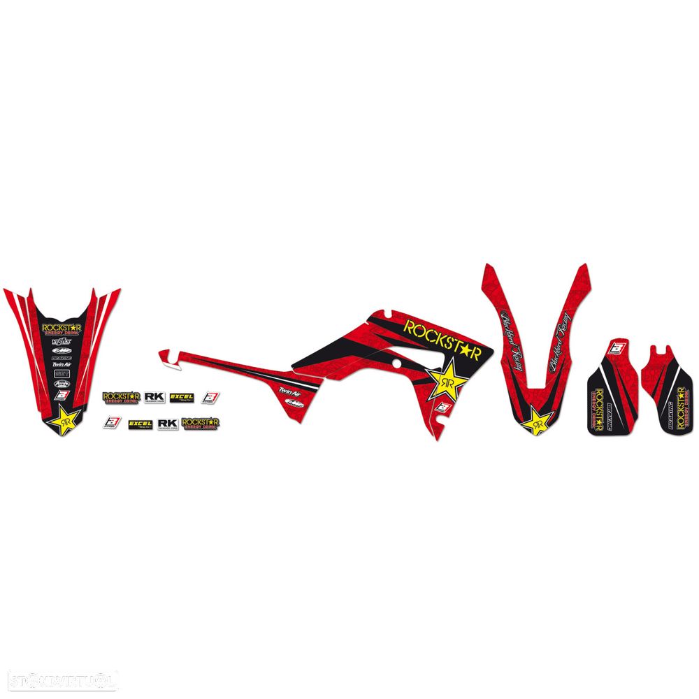 kit autocolantes blackbird rockstar energy honda crf 250 - 1