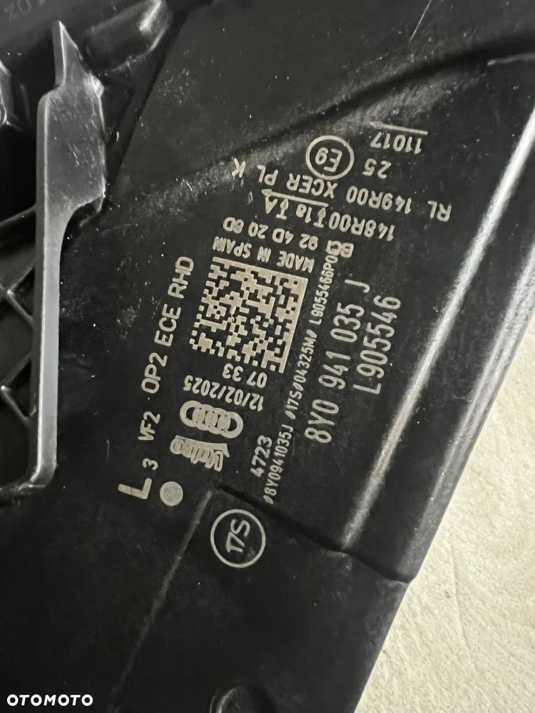 LAMPA FULL LED MATRIX przednia lewa AUDI A3 S3 8Y lewy przód 8Y0941035J KOMPLETNA JAK NOWA - 6