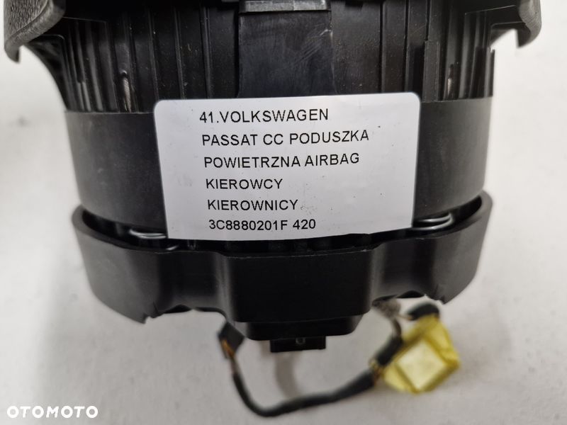 volkswagen passat cc poduszka powietrzna airbag kierowcy kierownicy 3c8880201f - 10