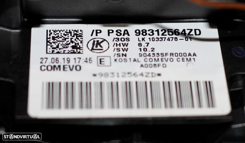 FITA DE AIRBAG C/COMUTADORES PEUGEOT PARTNER - 4