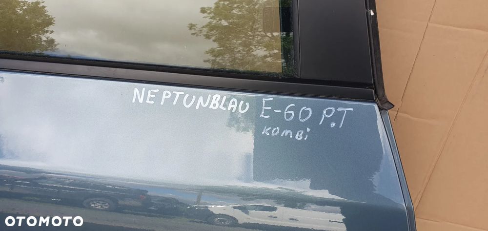 Drzwi prawy tył tylne prawe BMW 5 E61 A85 Neptunblau - 8