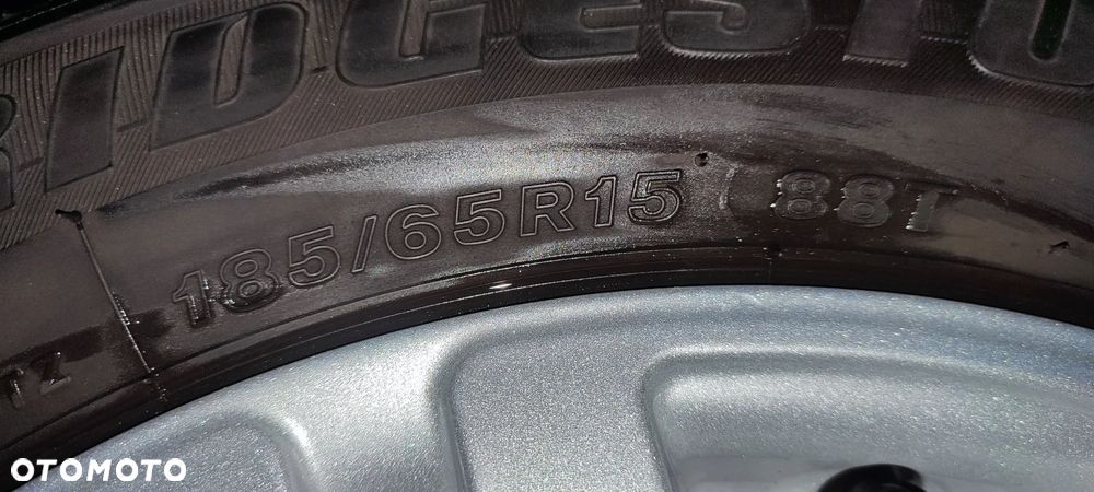 Koła Felgi Aluminiowe Oryg. Fiat Grande Punto 15 Cali 4x100 Et43 Bridgestone 185/65/15 2018r 5,8-7,0mm Bdb !! Starogard Gdański - 18