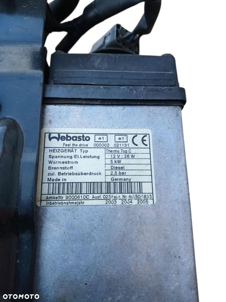 WEBASTO DOGRZEWACZ MAZDA 6 GG 4G504833 - 4