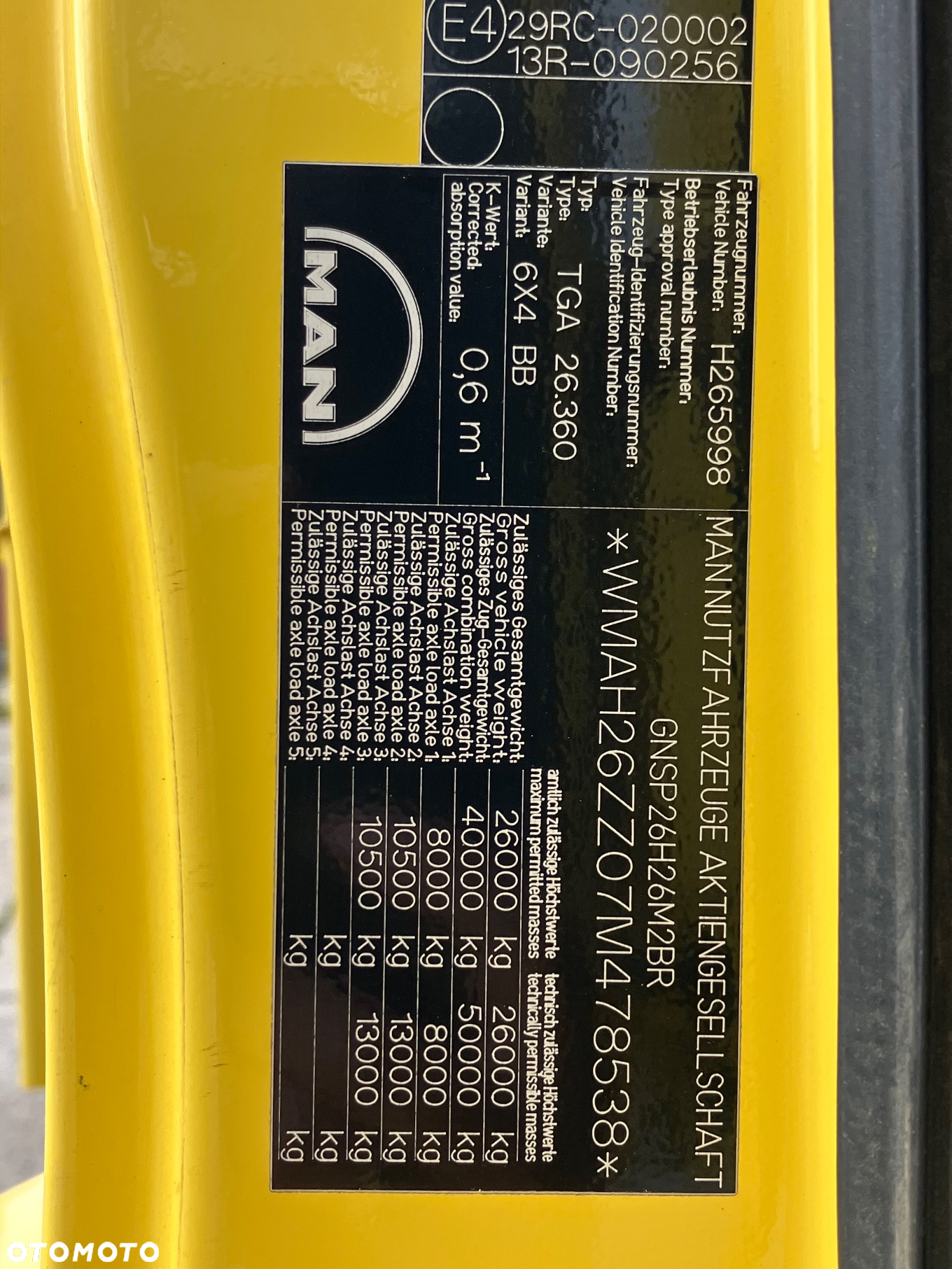 MAN TGA 26.360 6x4 WYWROTKA KIPPER MEILLER - 25