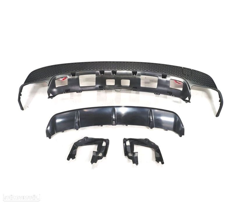DIFUSOR MERCEDES CLA C117 DUPLA SAIDA LOOK AMG CLA45 - 4