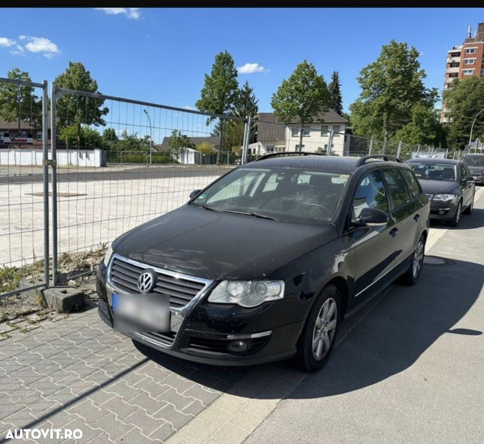 Față completă bot VW Passat B6 negru L041 bară faruri trager radiatoar - 7