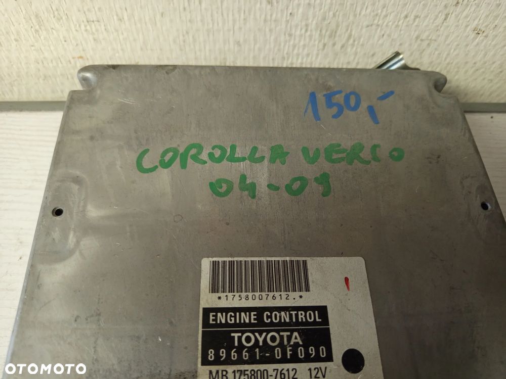 STEROWNIK KOMPUTER SILNIKA 89661-0F090 2.2D4D TOYOTA COROLLA VERSO II 04-09 - 4
