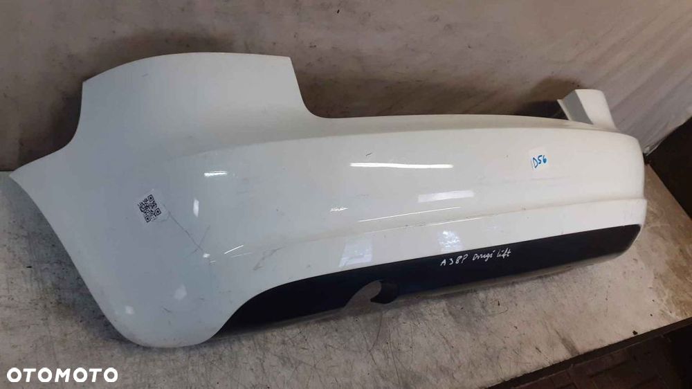 * ZDERZAK TYŁ TYLNY AUDI A3 8P S-LINE LY9C BIAŁY - 5