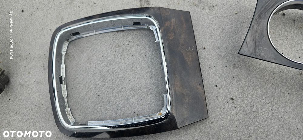 Ramka tunelu biegów Ford Mondeo Mk4 2008r Ghia czarna drewno - 2