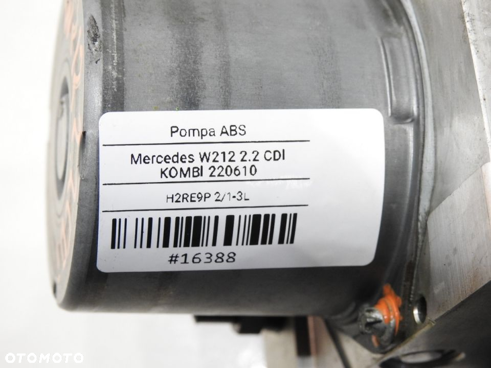 POMPA HAMULCOWA ABS ESP MERCEDES W212 2.2 CDI - 9