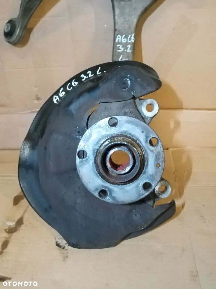 Zwrotnica piasta lewy przód przednia lewa Audi A6 C6 3.2 FSI 4F0407241C - 5