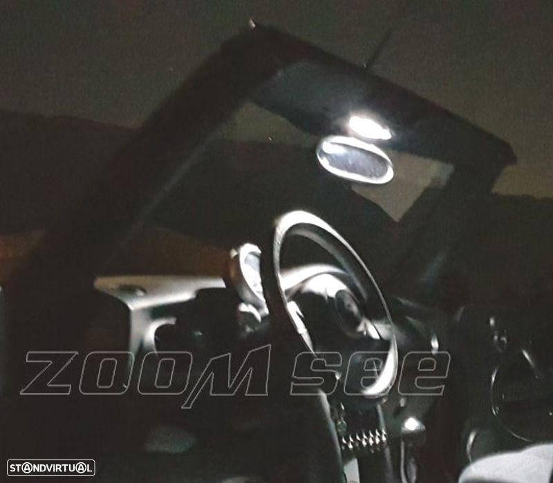 KIT COMPLETO 12 LAMPADAS LED INTERIOR PARA MINI COOPER CABRIO CONVERTIBLE R52 04-07 - 2