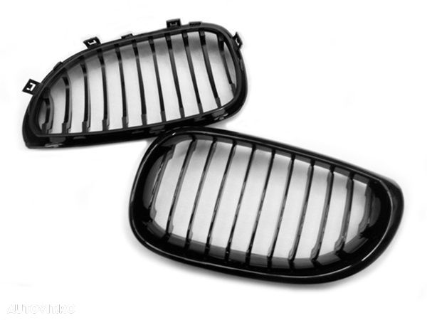 Grile negre pentru BMW E60 Seria 5 03-10 model sport M5 negru mat sau lucios  CALITATE PREMIUM ⭐️⭐️⭐️⭐️⭐️ - 2