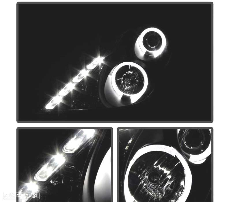 FAROS TOYOTA CELICA 01-07 ANGEL EYES FUNDO PRETO - 3