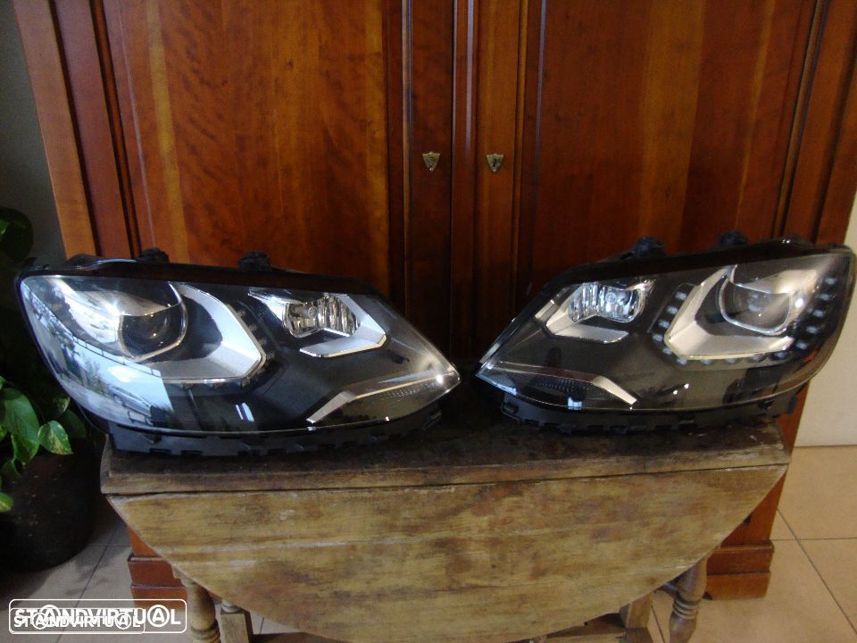 farois Bi-xenon LED Direcionais VW Sharan completos - 1