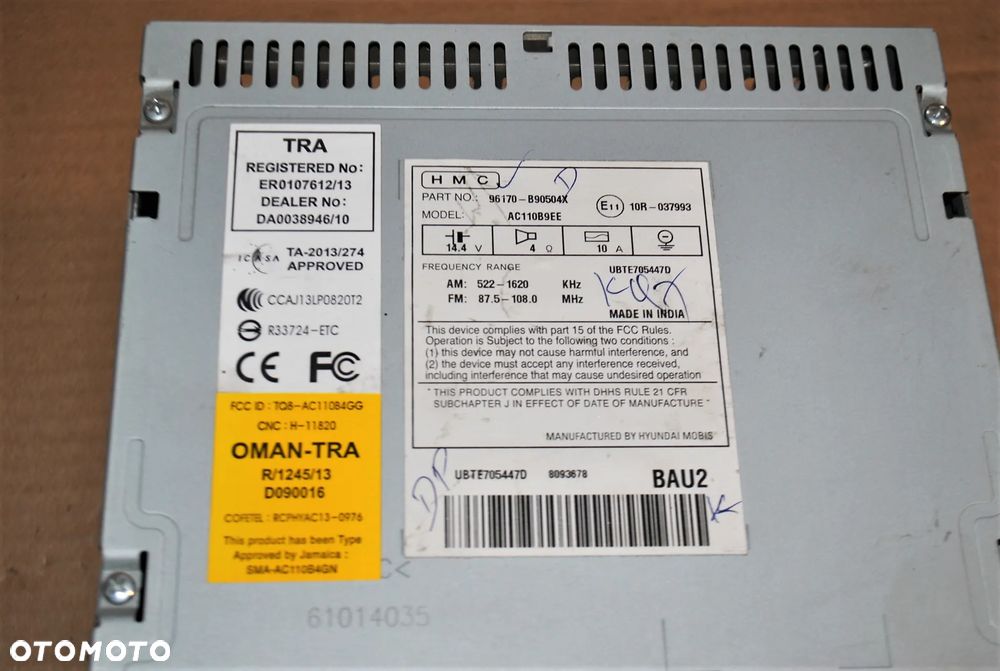 Radio Hyundai i10 - 5