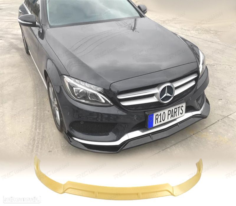 SPOILER LIP FRONTAL MERCEDES CLASE C W205 14-18 LOOK AMG - 1