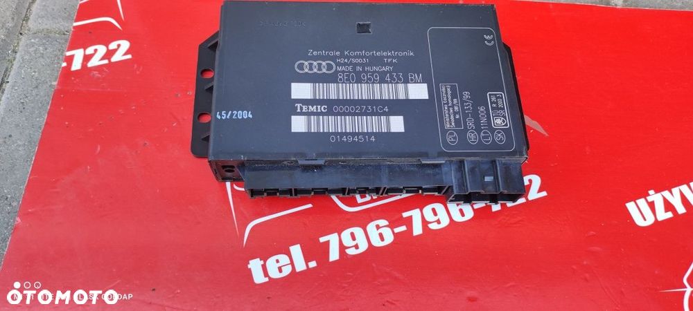 Moduł Komfortu Audi A4 B7 2.0 TDI Kombi 04 Blask Gołdap - 6
