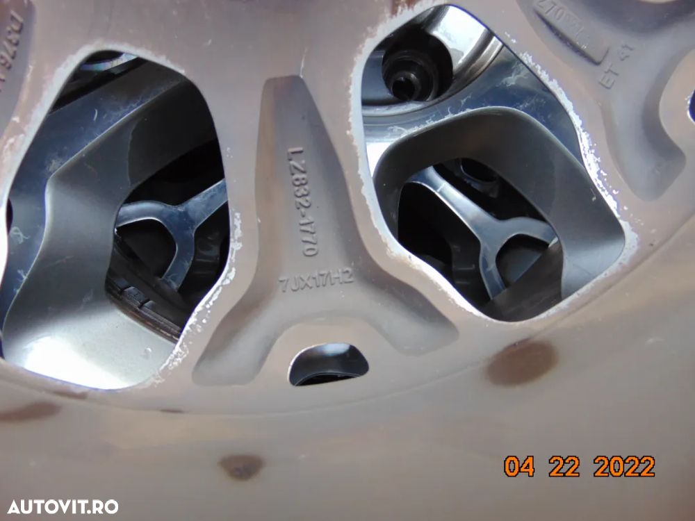 Jante Fiat 500 r17 tipo Punto evo jante aluminiu anvelope iarna r17 - 6