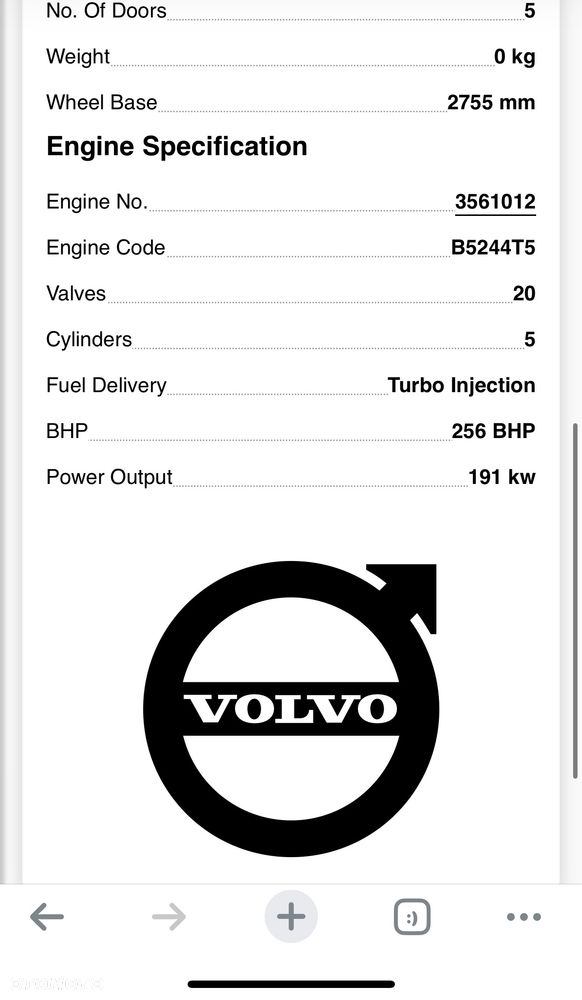 Skrzynia nr 323 Volvo v70 SKRZYNIA BIEGÓW 2.4 BENZYNA VOLVO S60 V70 P9482078 - 3